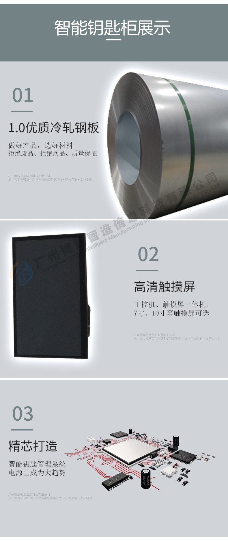 智能鑰匙柜產(chǎn)品零件展示圖